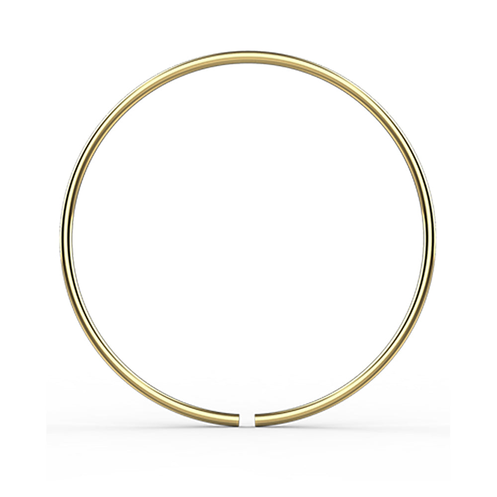 10K Gold Seamless Nose and Tragus Hoop Ring