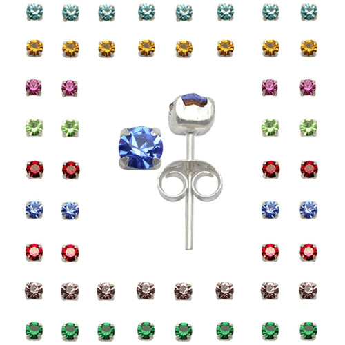 3mm Clawset Ear Studs in a 36 pair Display