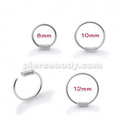 3pc. 925 Silver Hoop Nose Ring Body Jewelry Free Shipping
