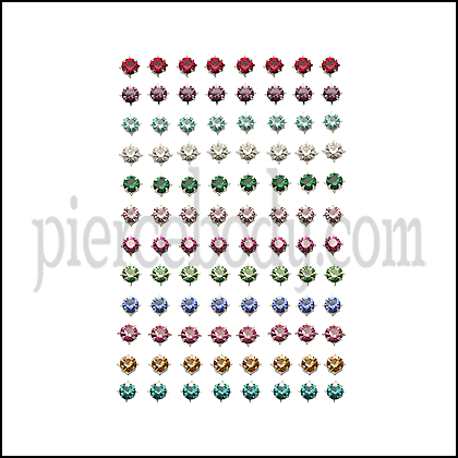3MM Star Set Birthstone Earring Tray
