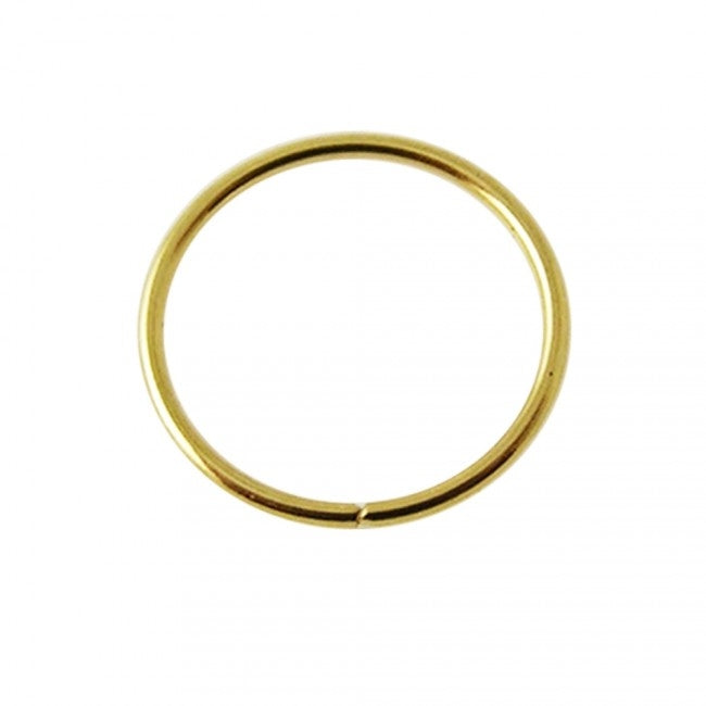 9K Gold 6 mm Seamless Continuous Nose Hoop Ring in Box