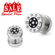 Gems Stone Studded Fake Ear Plug