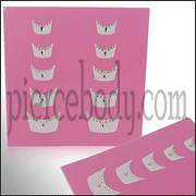 Diamond Shaped French Nail Sticker