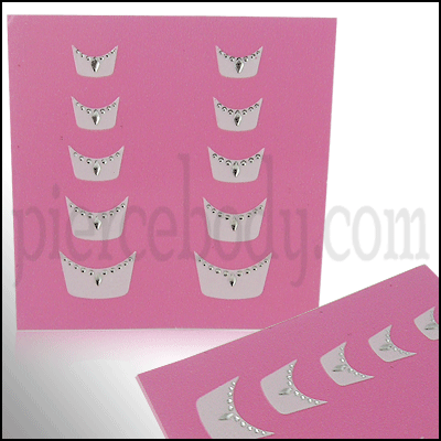 Diamond Shaped French Nail Sticker