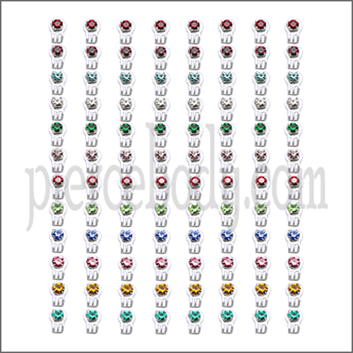 Zip Shaped Jeweled Earring Tray