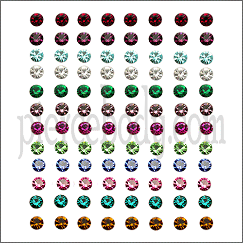 3MM Round Stone Set Birthstone Earring Tray