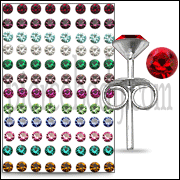 3MM Round Stone Set Birthstone Earring Tray