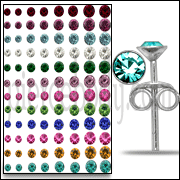 3-6MM Round Gem Birthstone Earring Tray