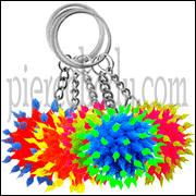 Atomic Ball UV React Tip Blast Silicone Key Chains