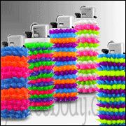 UV React Silicone Cigarette Lighter Bag Pack with mix Color