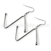 Stainless Steel Z Earring