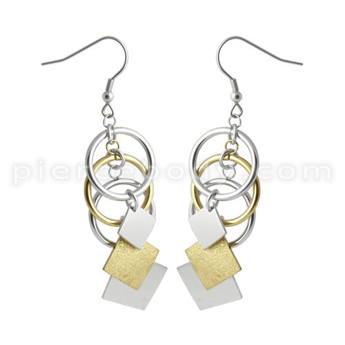 Stainless Steel Polished Dangling Earring