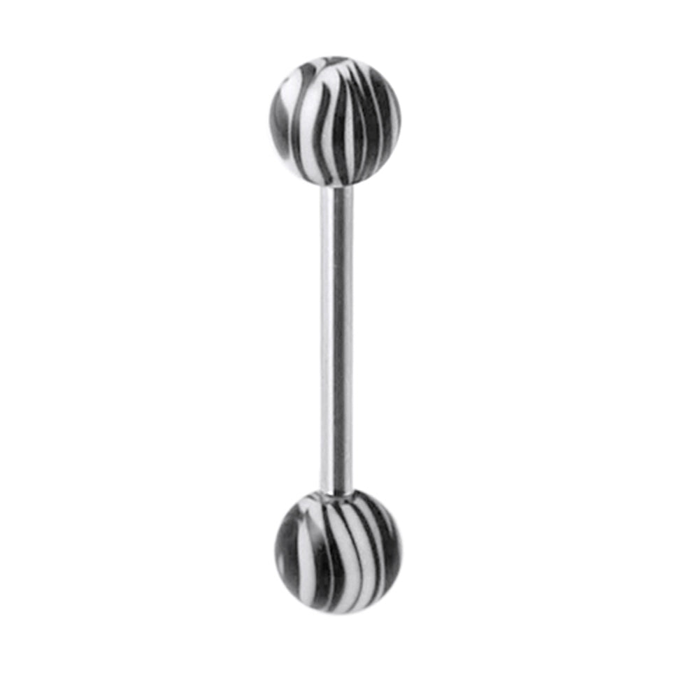 Tongue Bar with Zebra UV Balls