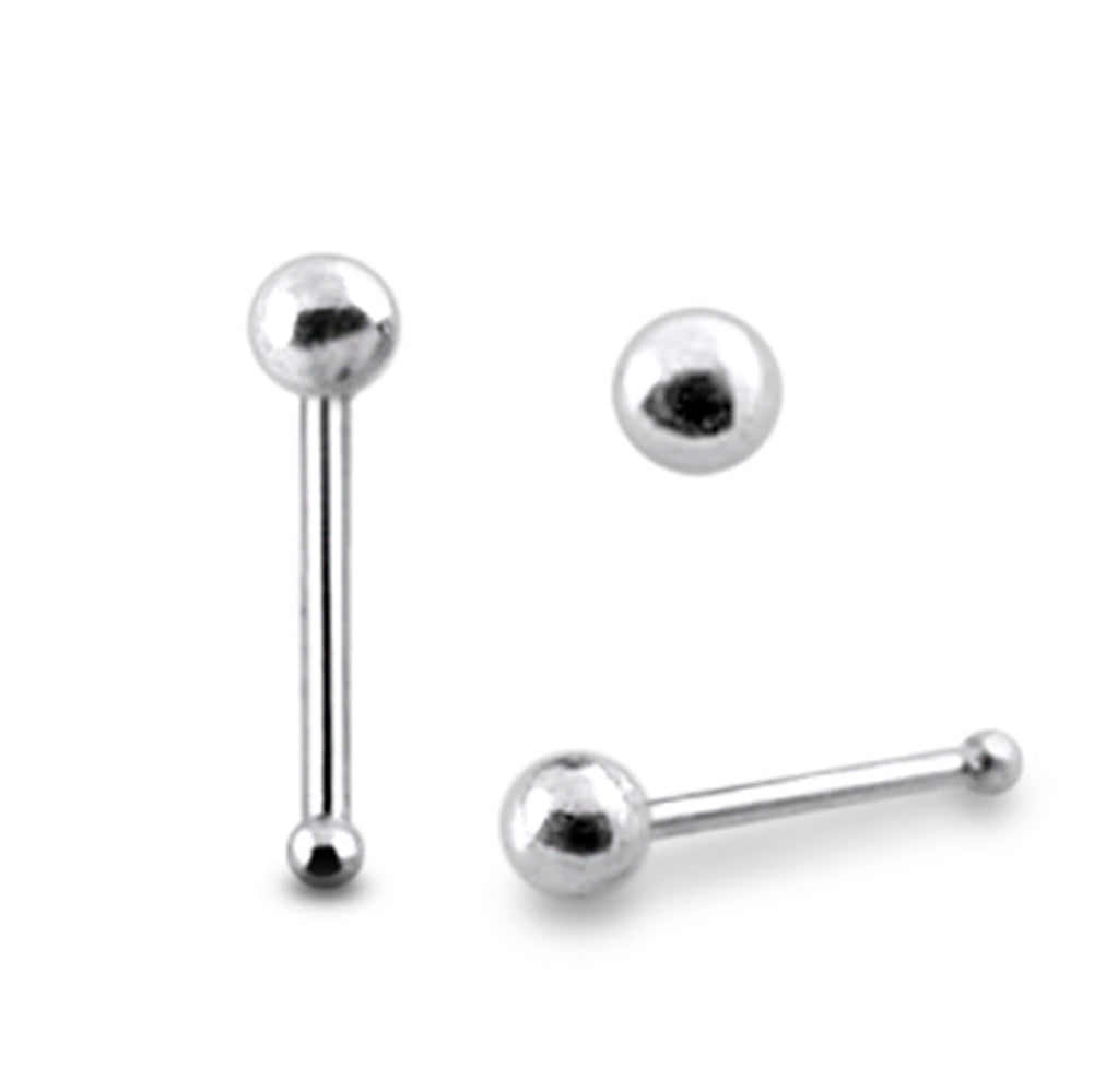 Plain Ball Ball End Nose Pin