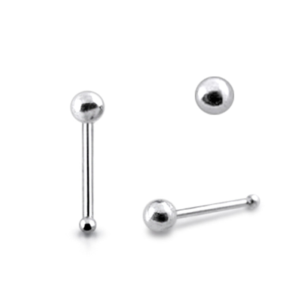 Plain Ball Ball End Nose Pin