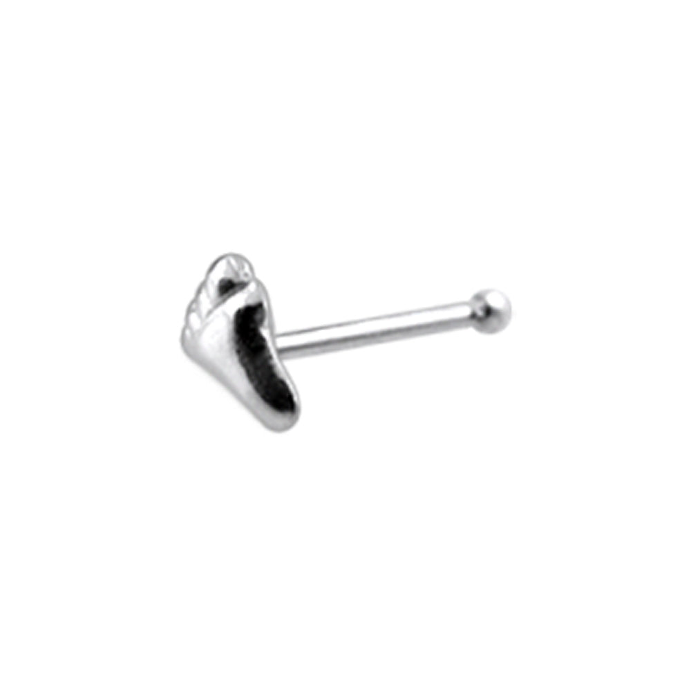 Plain Barefoot Ball End Nose Pin