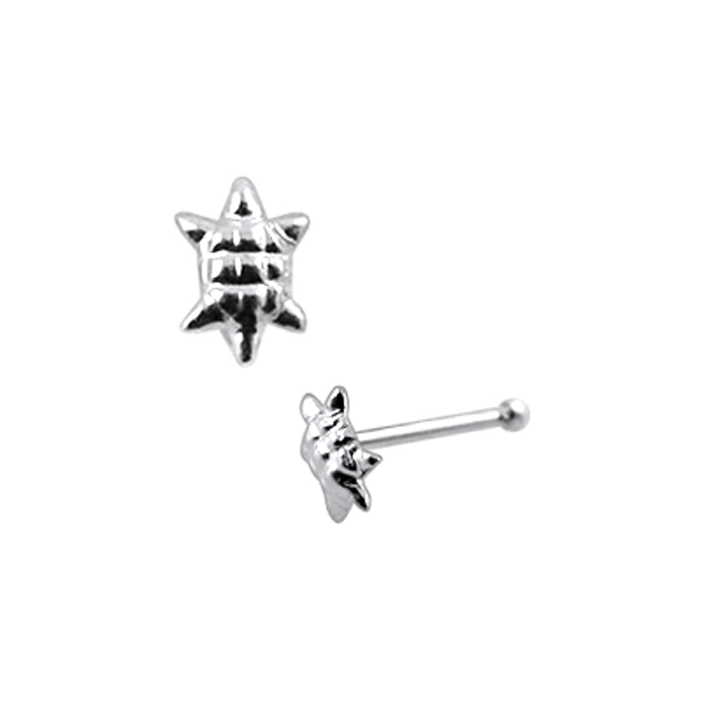 Plain Turtle Ball End Nose Pin
