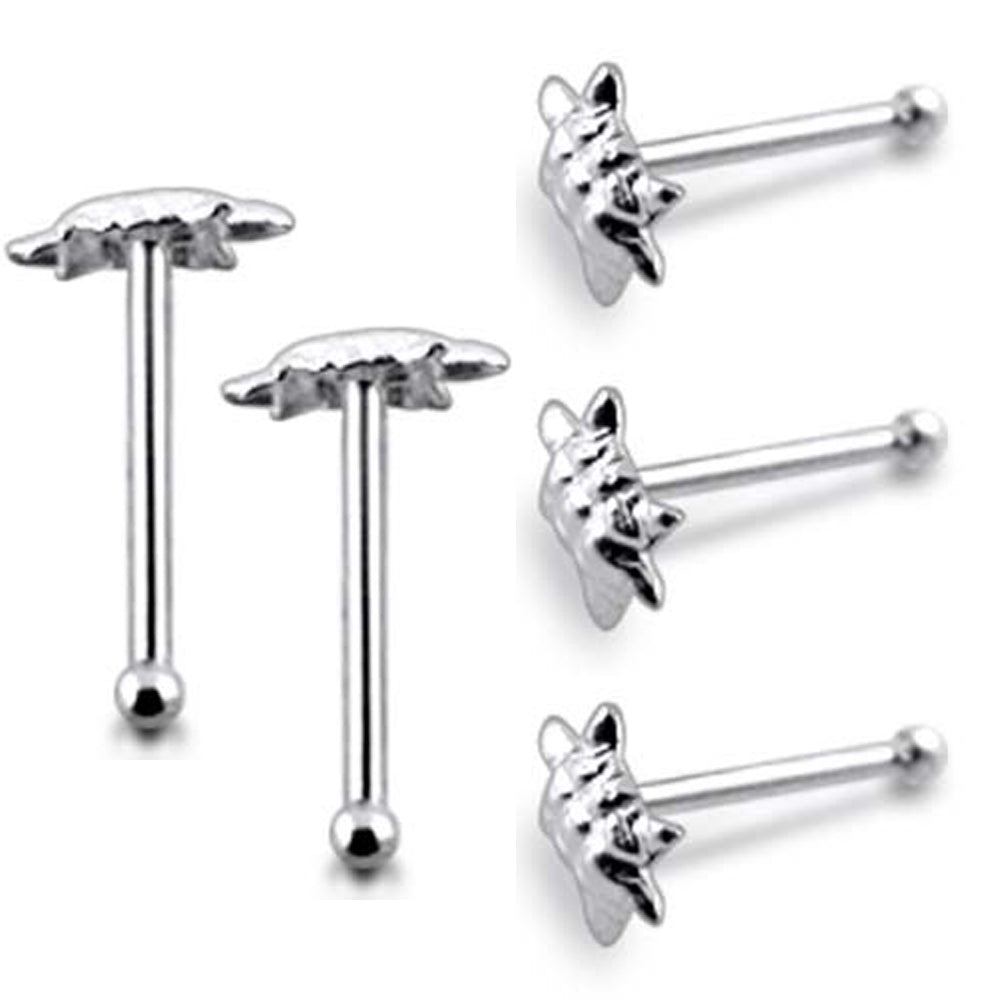Plain Turtle Ball End Nose Pin