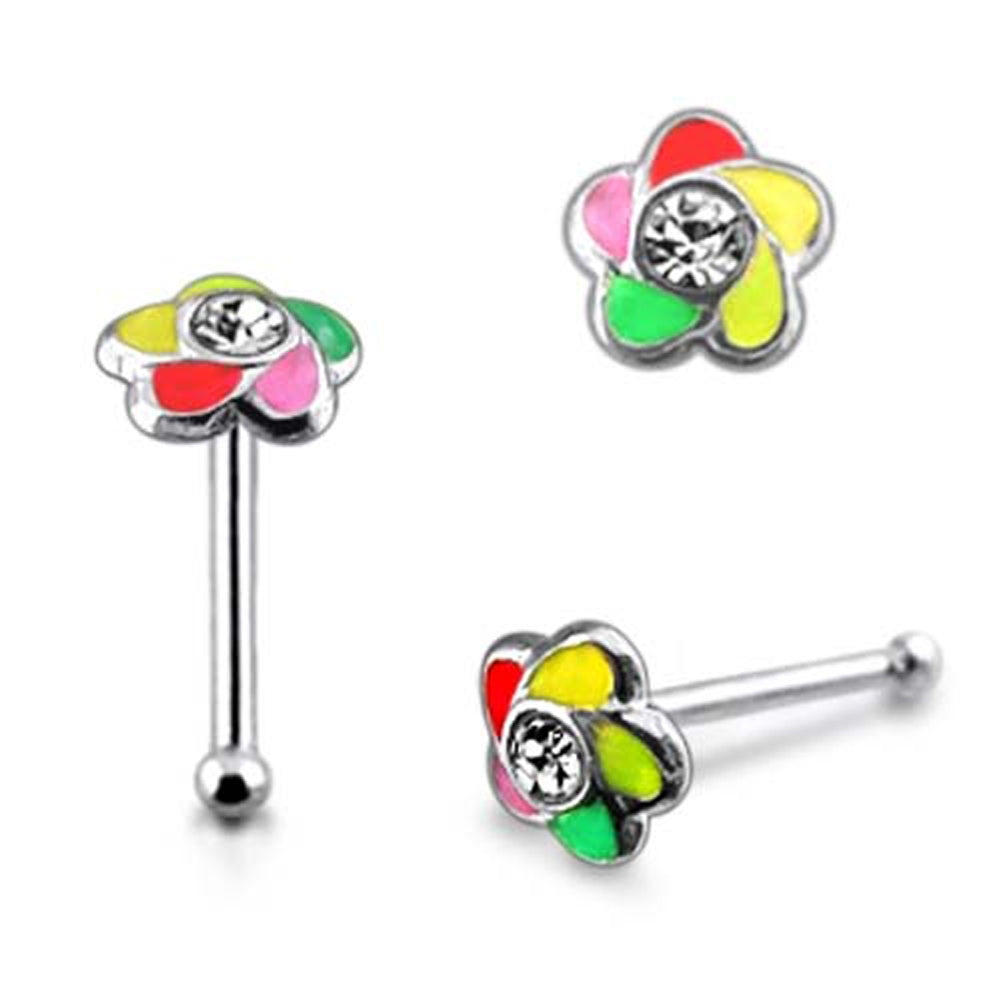 Multi Colored 925 Sterling Silver with Hand Paint
