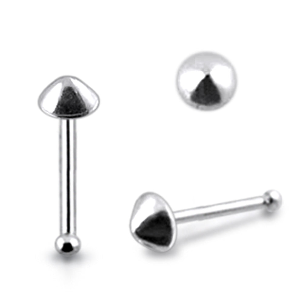 Plain Cone Ball End Nose Pin