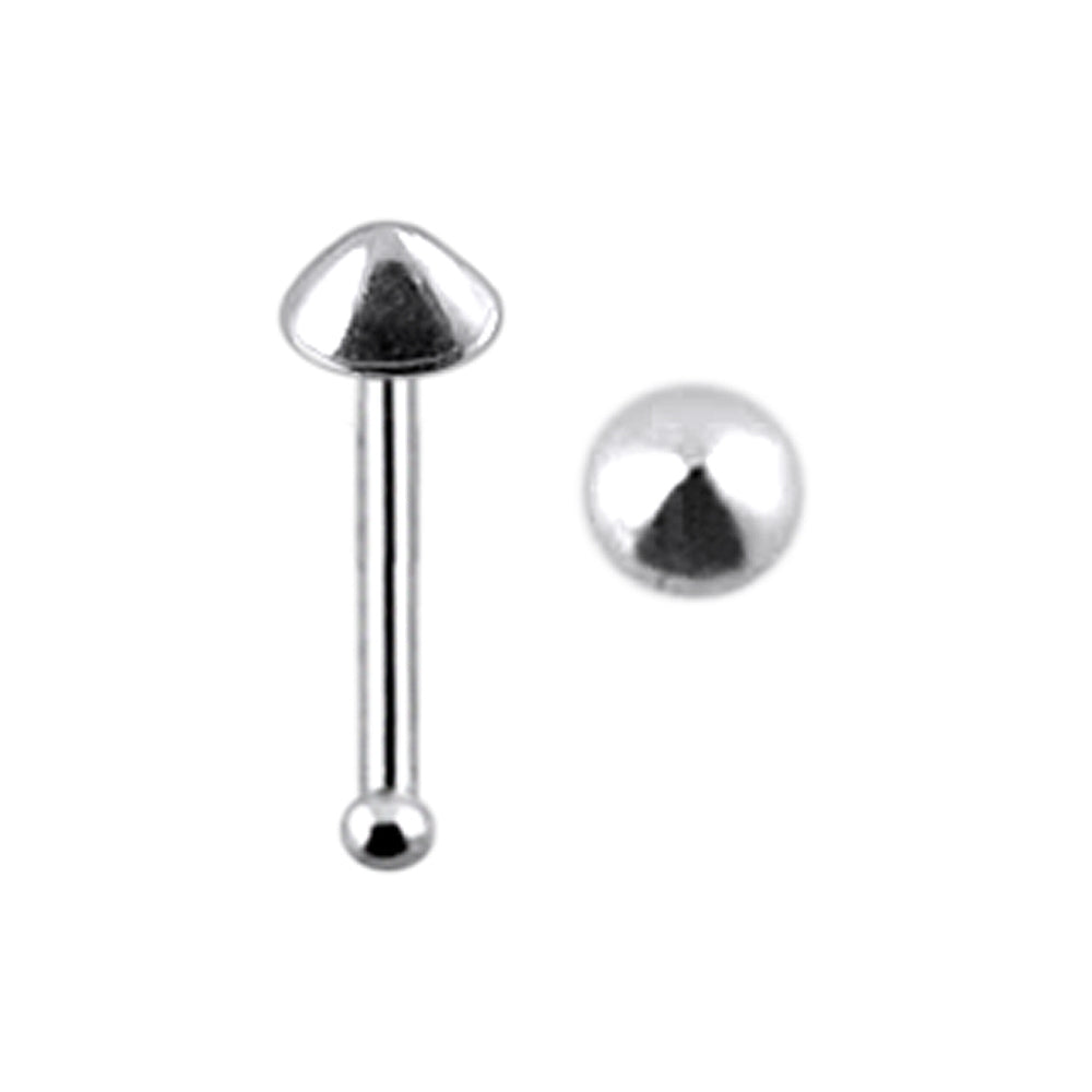 Plain Cone Ball End Nose Pin