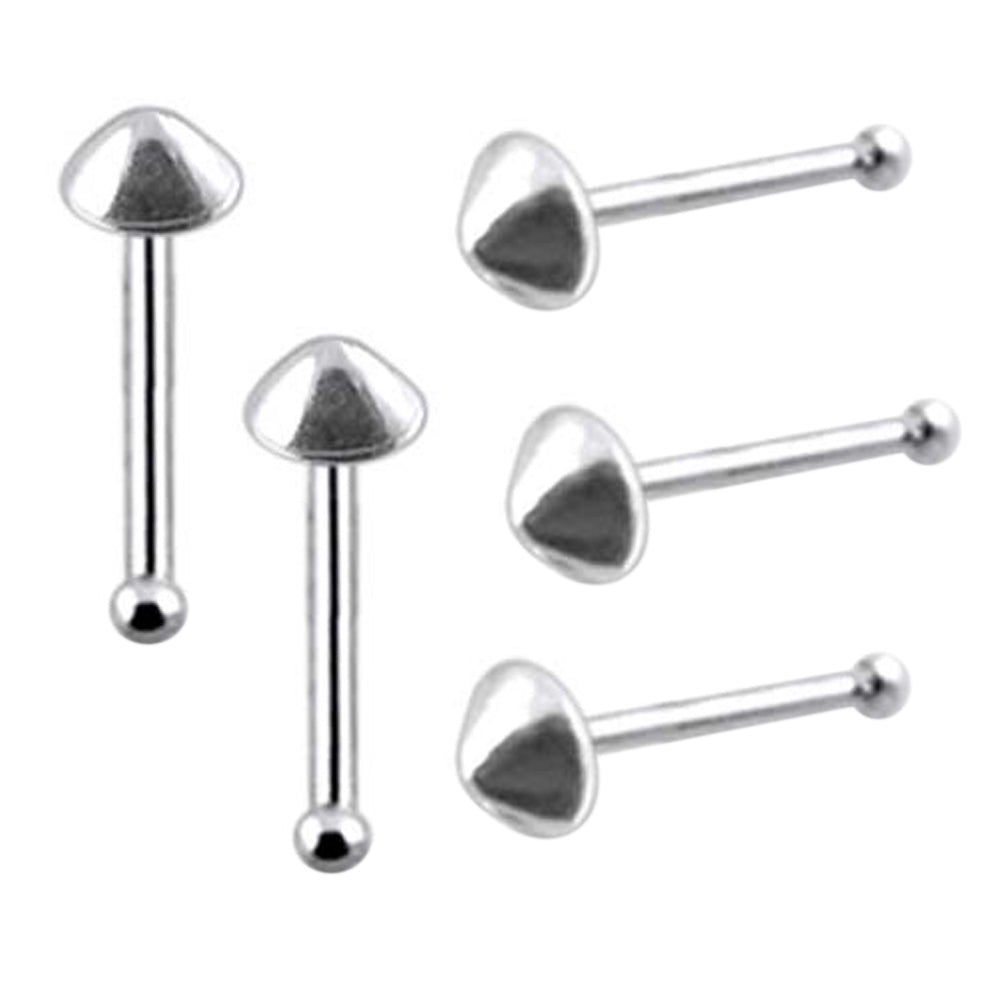 Plain Cone Ball End Nose Pin