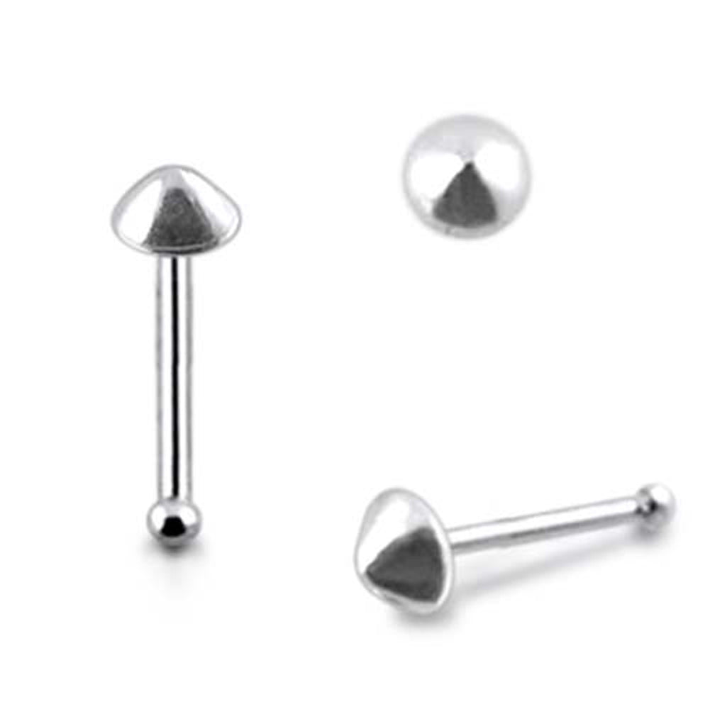 Plain Cone Ball End Nose Pin