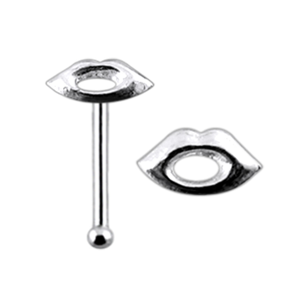 Plain Lips Ball End Nose Pin