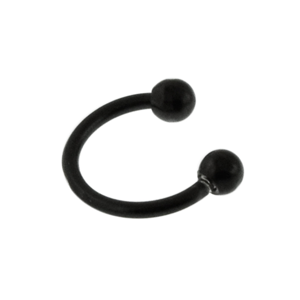20G Black Anodized Micro Circular Barbell