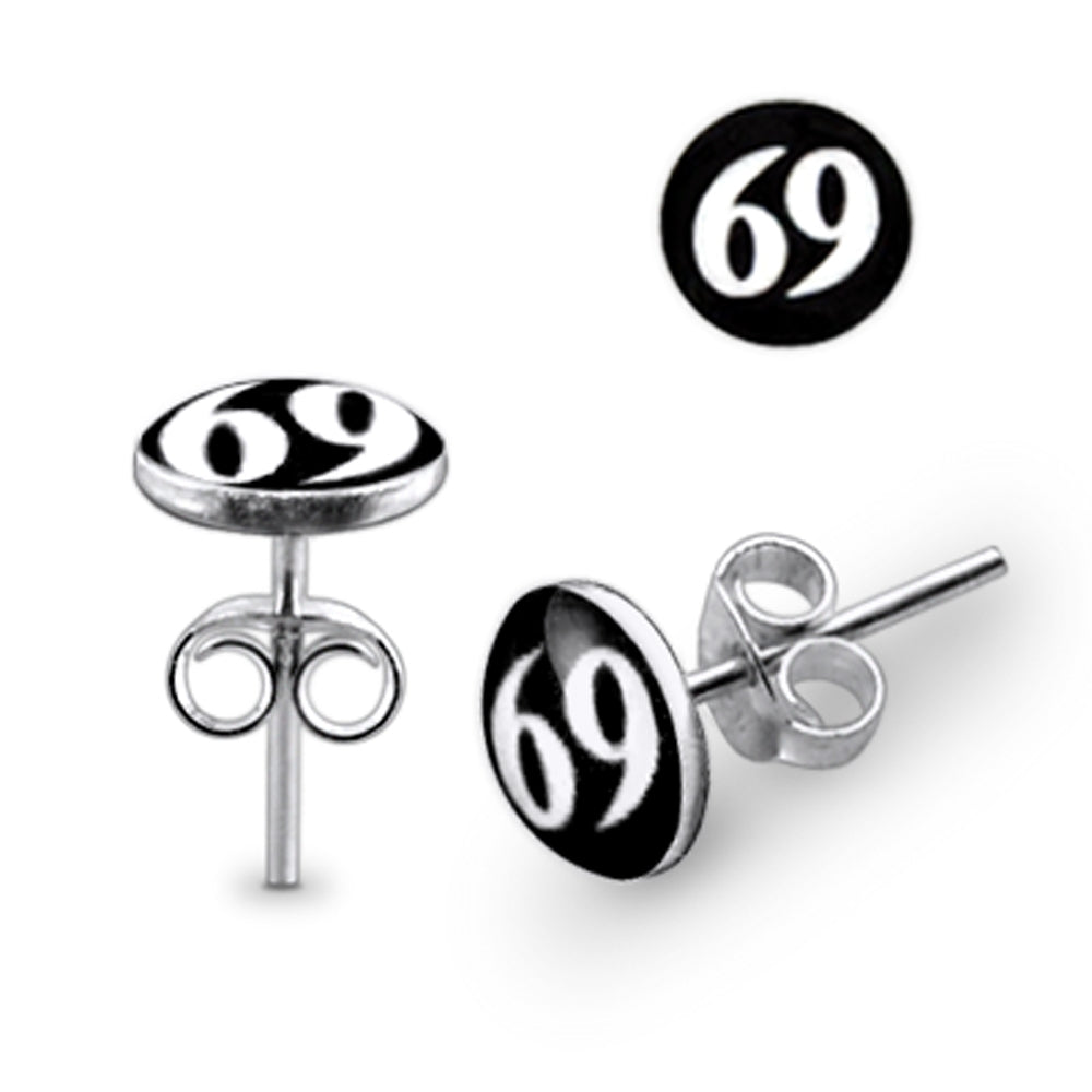 Logo Silver Earring