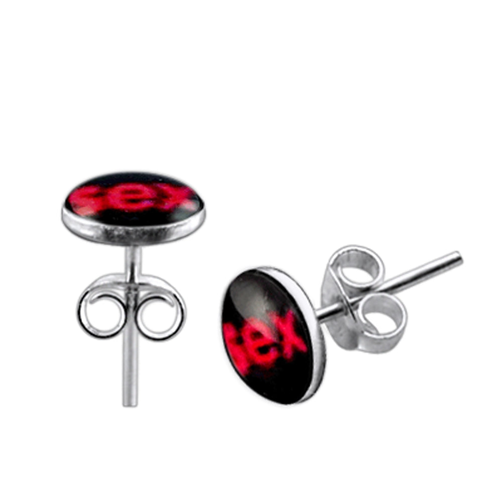 SEX Logo Silver Earring
