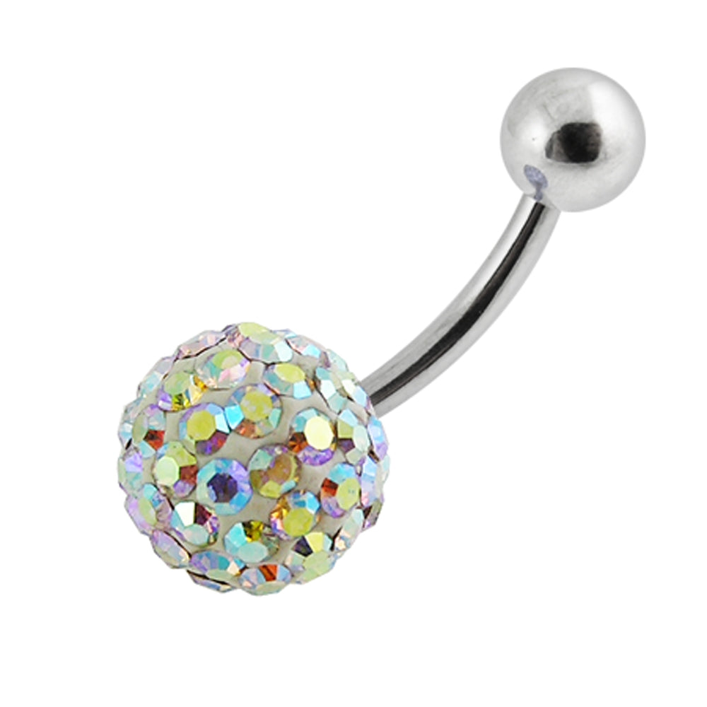 Crystal Stone Belly Navel Ring Body Jewelry
