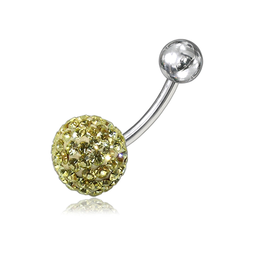 preciosa Crystal stone Navel Body jewelry Ring