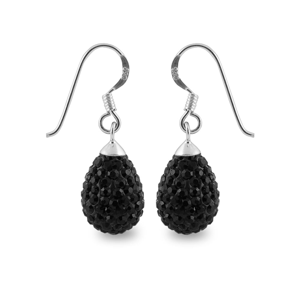 Crystals 925 Sterling Silver Tear Drop Earring