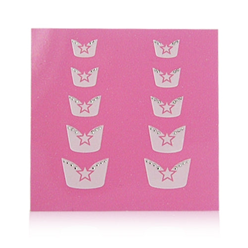 Star with Jewels French Nail Sticker