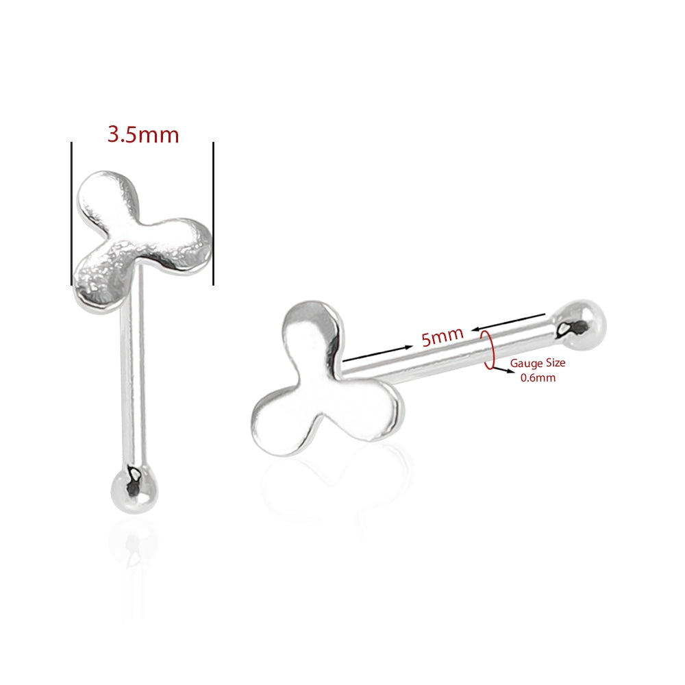 925 Sterling Silver Pinwheel Nose Stud
