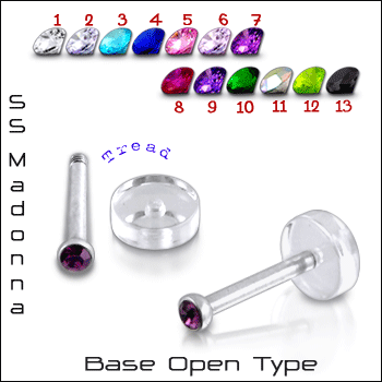 Jeweled Labret with UV base