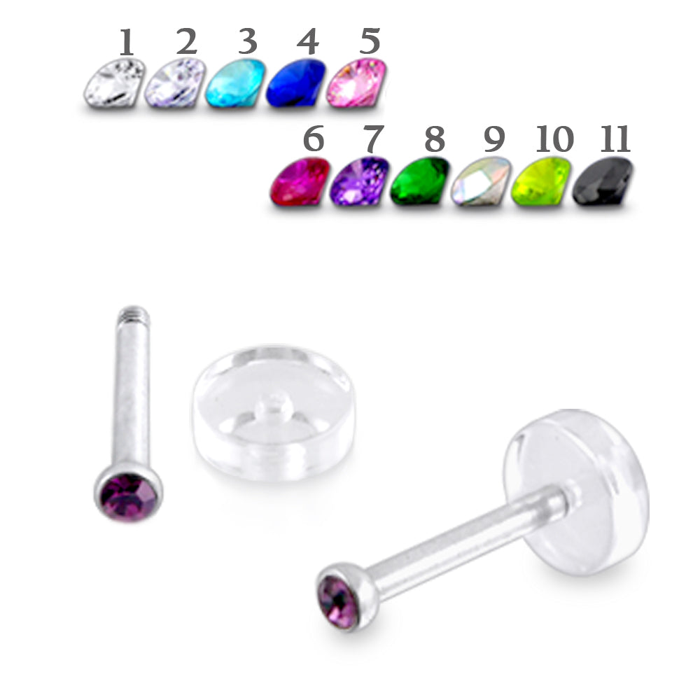 Jeweled Labret with UV base