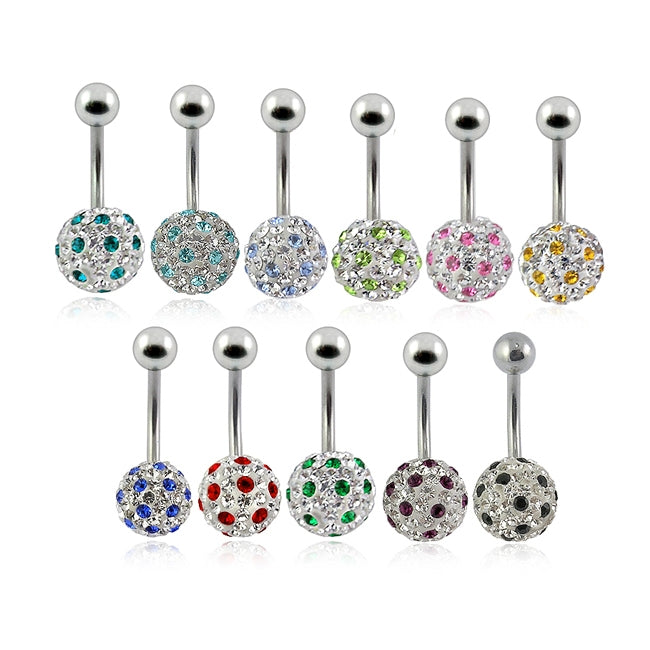 Assorted Crystal stone Belly Ring