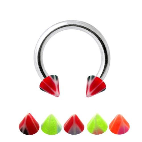 316L Surgical Steel Mix Color CBB With UV Cones