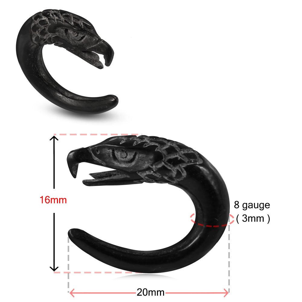 Snake Organic Horn Ear Plug Expander