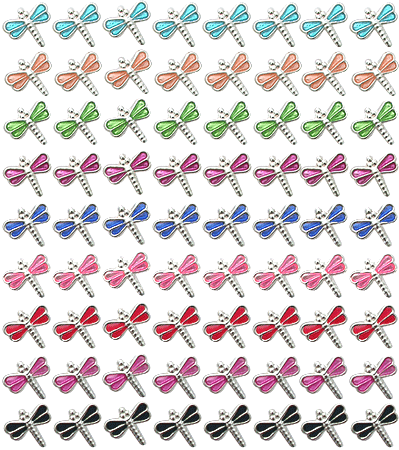 Hand Painted Dragonfly Ear Studs in a 36 pair Tray
