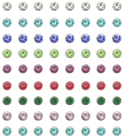 4mm Flowerset Ear Studs in a 36 pair Tray