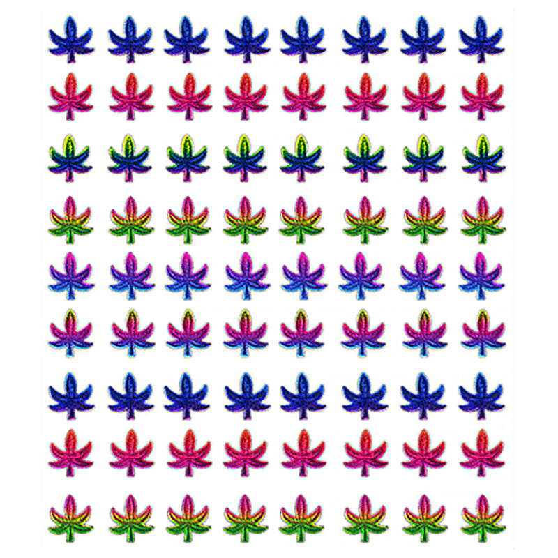 Hand Painted marijuana Ear Studs in a 36 pair Tray