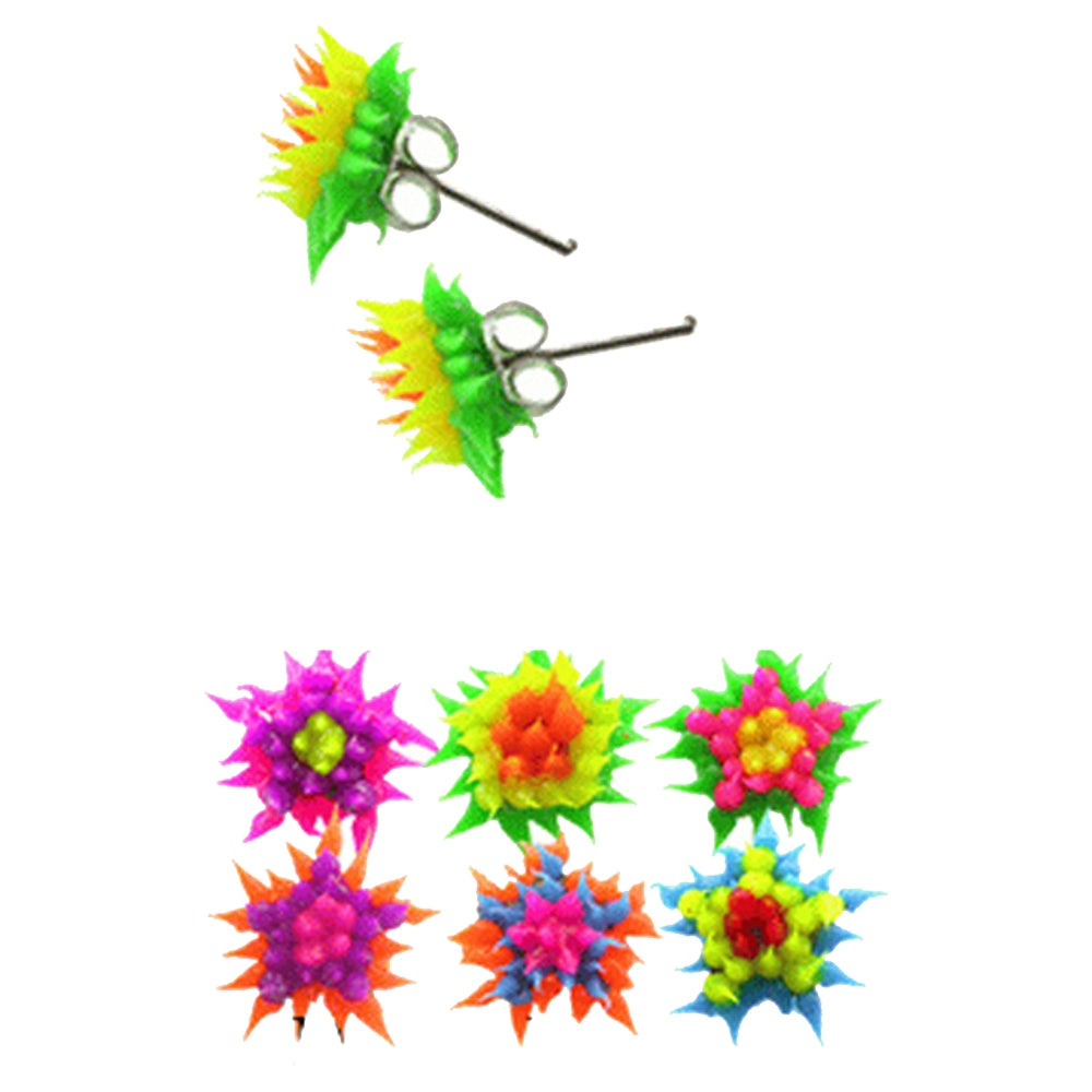 Flat Flower Silicone Ear Stud
