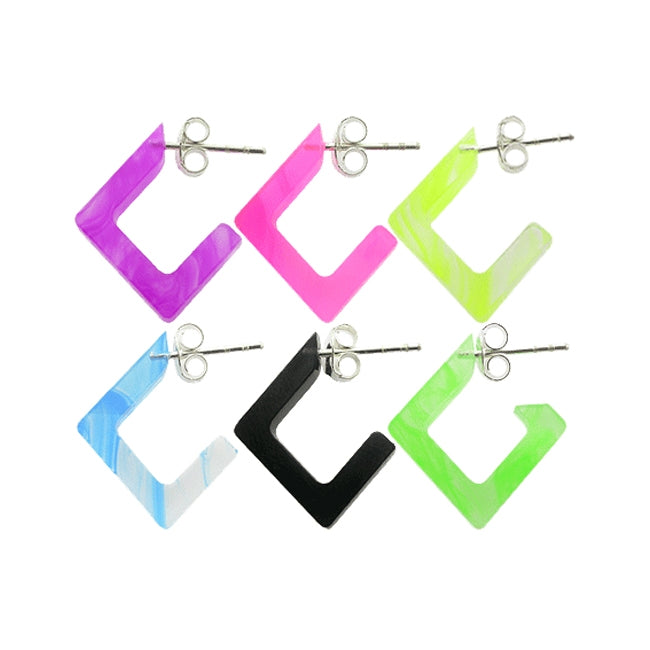 10mm UV React Fashionable Diamond Earring