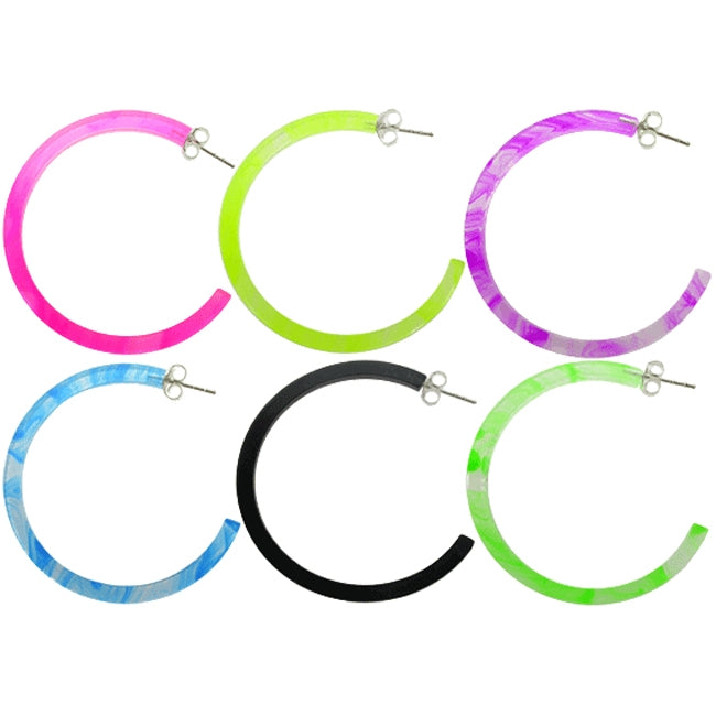 32mm UV React Fashionable Circle Earring