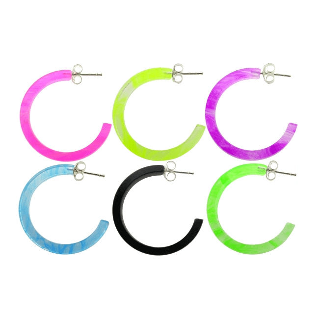 20mm UV React Fashionable Circle Earring