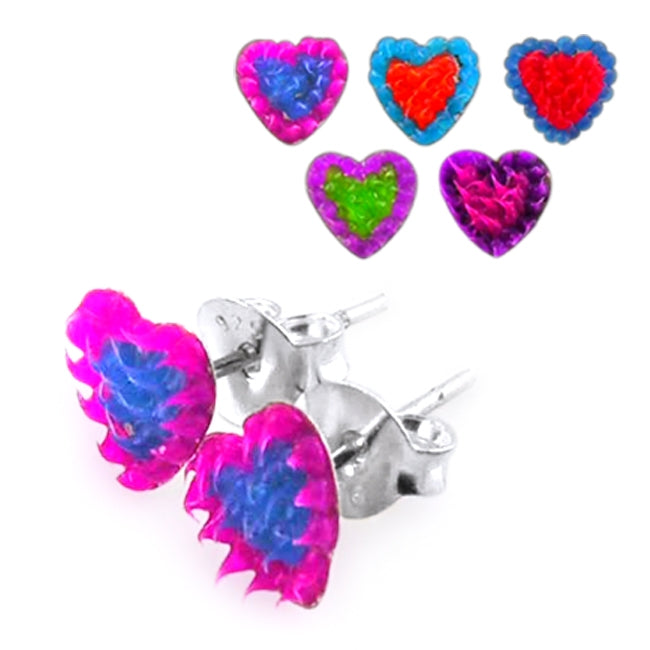 Heart Shaped Silver Earring