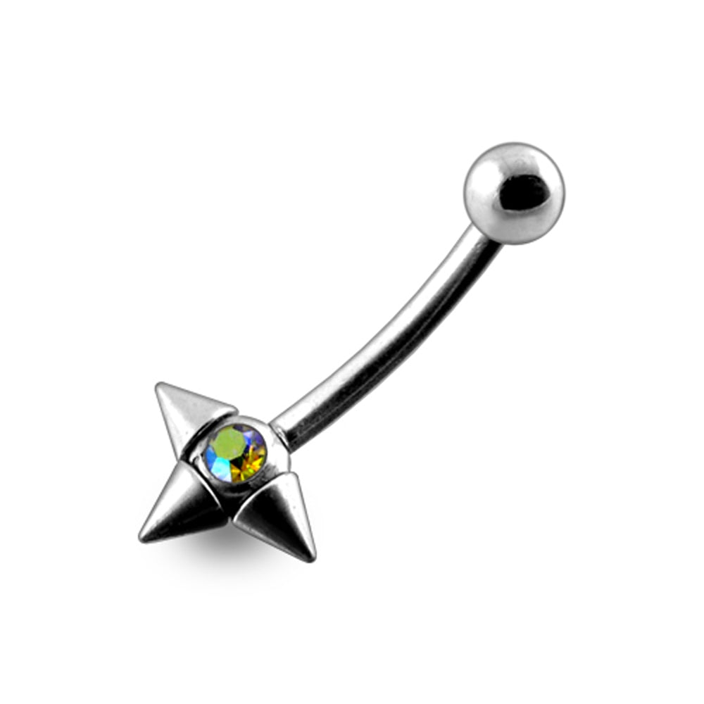 16G Jeweled Eyebrow with Orbit Cones